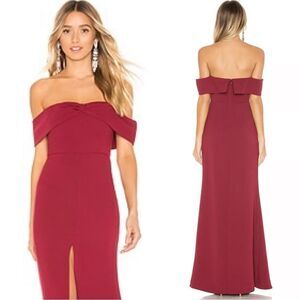 NWT Lovers + Friends Danica Maxi Red Dress Gown Ruby Size XS